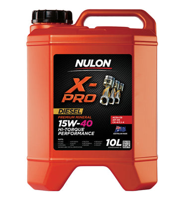 Nulon X-Pro 15W-40 Hi-Torque Performance Premium Mineral Diesel Engine Oil - 10L - XPRHD15W40-10 (Pickup only)