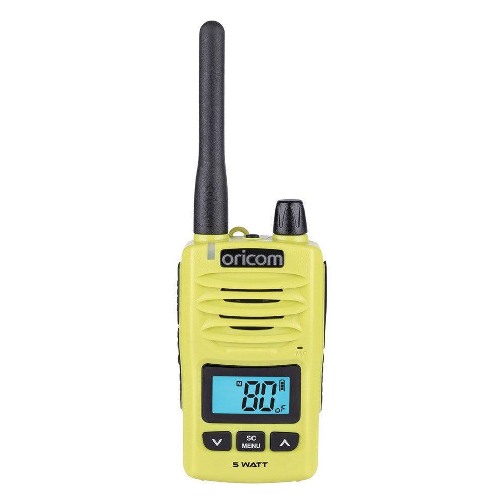 Oricom DTX600LME 5 Watt IP67 Waterproof Handheld UHF CB Radio - Lime