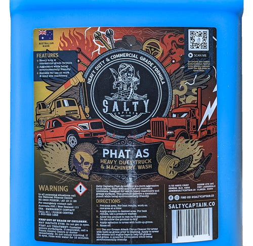 Salty Captain Phat As Truck and Machinery Wash - 20L - DETPHAA20L (Bulky Item, Freight Charges Apply)