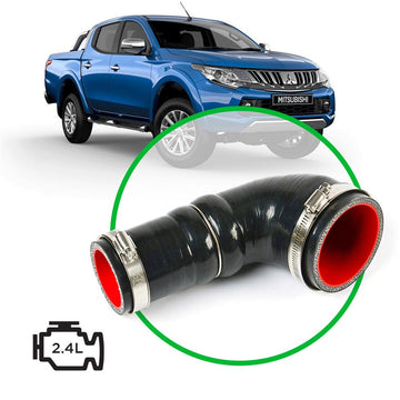 SAAS SSH3302 - Silicone Airbox to Turbo Intake Clean Air Pipe fits Mitsubishi Triton 2.4L MQ-MR
