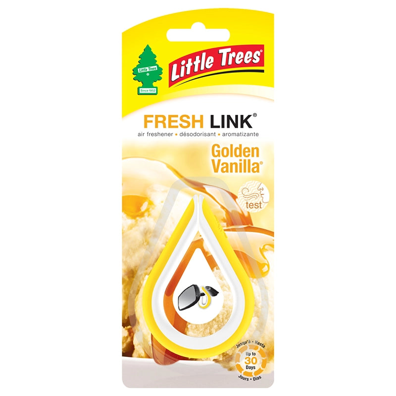 Little Trees Fresh Link Air Freshener - Golden Vanilla - 52032 | Auto One