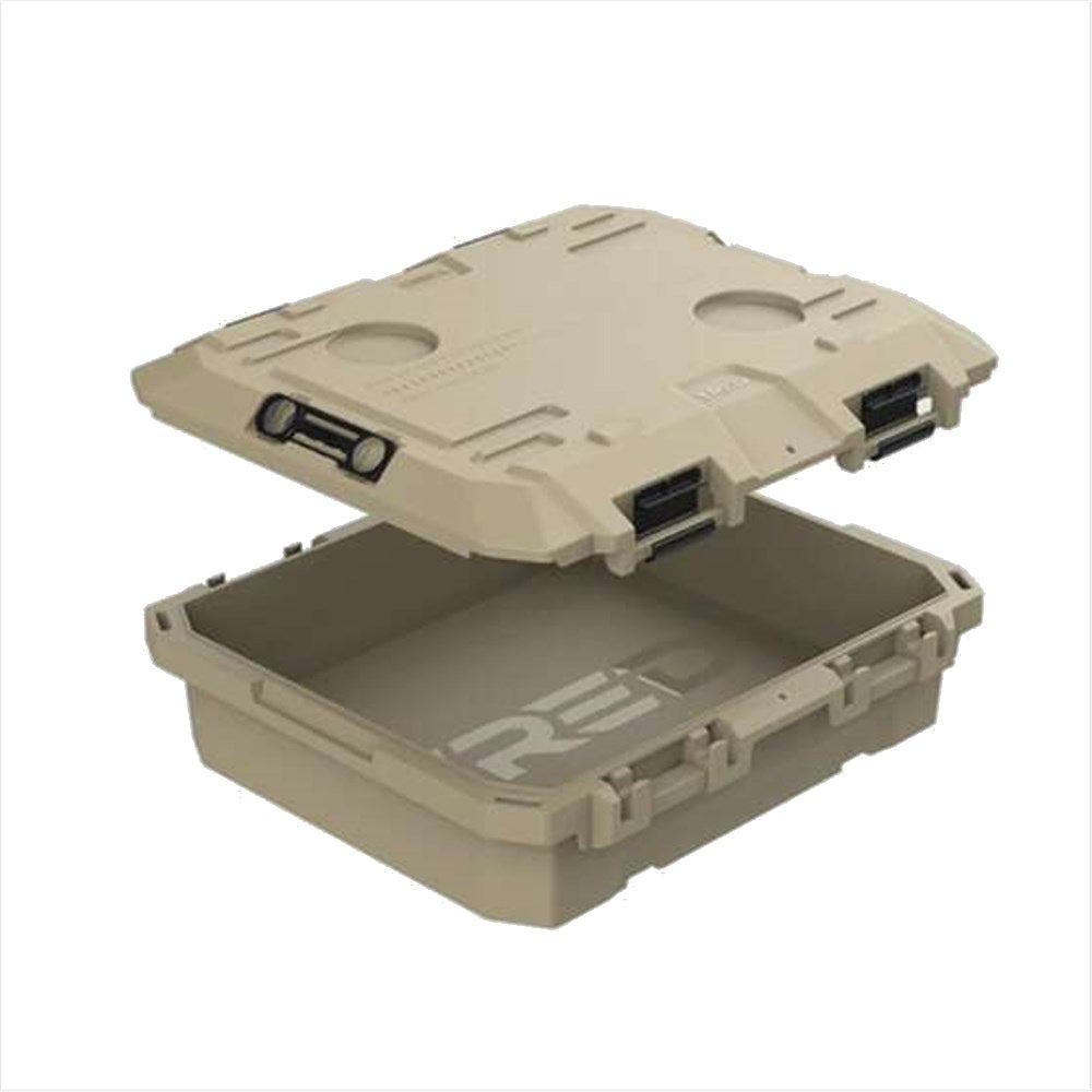 TRED GT Storage Box 25L - Shallow - Desert Sand with Green - T54SBSDSB