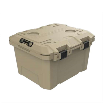 TRED Storage Box 65L - Mid - Desert Sand with Green - T54SBMDSB (Bulky item - Freight Charges apply)