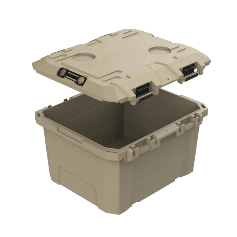 TRED Storage Box 65L - Mid - Desert Sand with Green - T54SBMDSB (Bulky item - Freight Charges apply)
