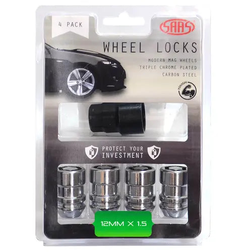 SAAS Lock Nuts Internal Star Bulge 12mm x 1.50 Pk 4 - 933526