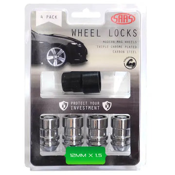 SAAS Lock Nuts Internal Star Bulge 12mm x 1.50 Pk 4 - 933526