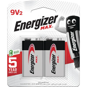 Energizer Max 9V 2Pk - E000035100