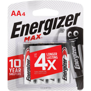 Energizer Max AA 4Pk - E000029000