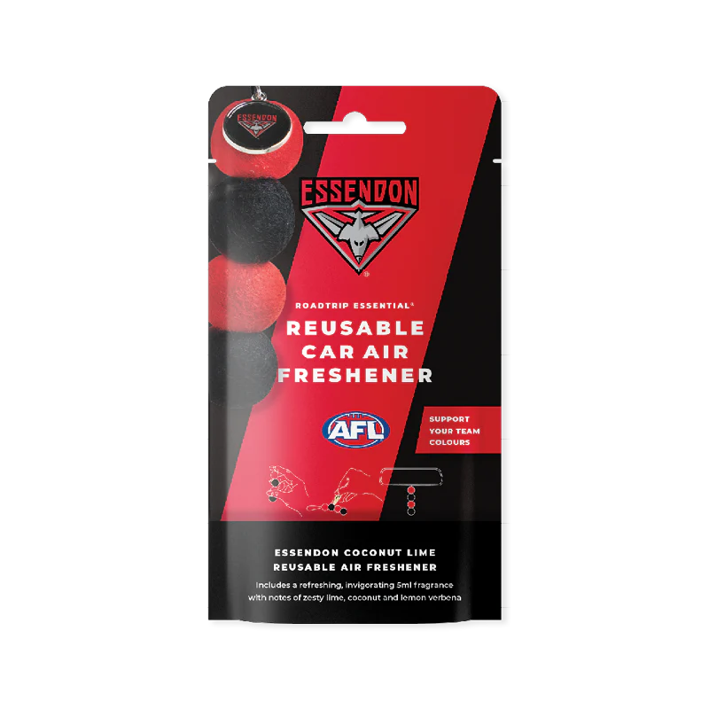 Smelly Balls Essendon Bombers Reusable Car Air Freshener Set - AFL445AE