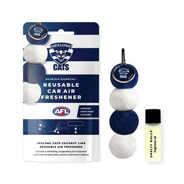 Smelly Balls Geelong Cats Reusable Car Air Freshener Set - AFL445AG