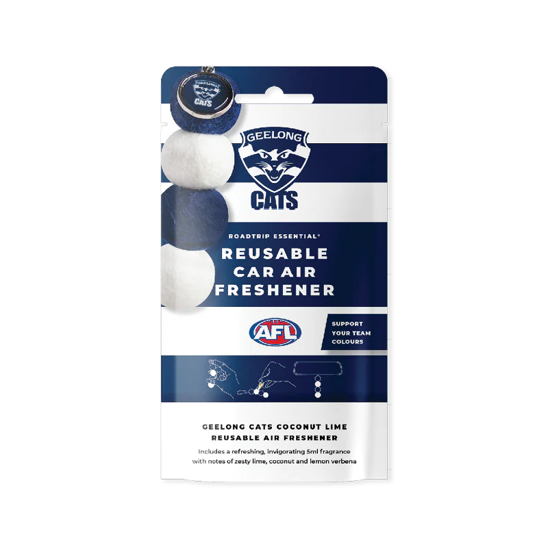 Smelly Balls Geelong Cats Reusable Car Air Freshener Set - AFL445AG