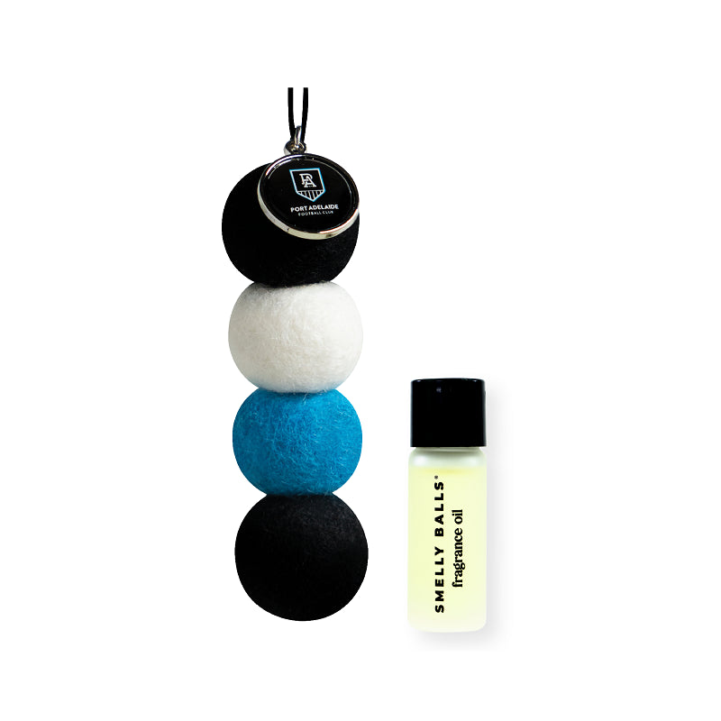 Smelly Balls Port Adelaide Power Reusable Car Air Freshener Set - AFL445AK