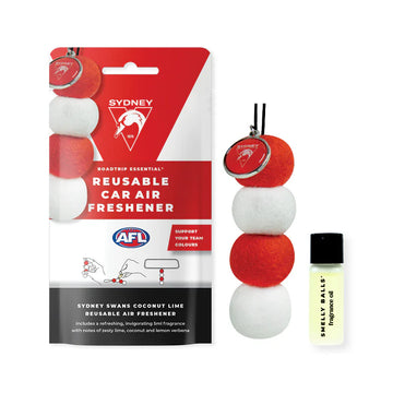 Smelly Balls Sydney Swans Reusable Car Air Freshener Set - AFL445AN