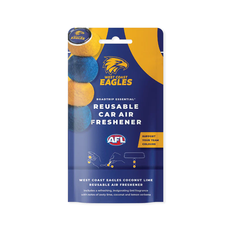 Smelly Balls West Coast Eagles Reusable Car Air Freshener Set - AFL445AO