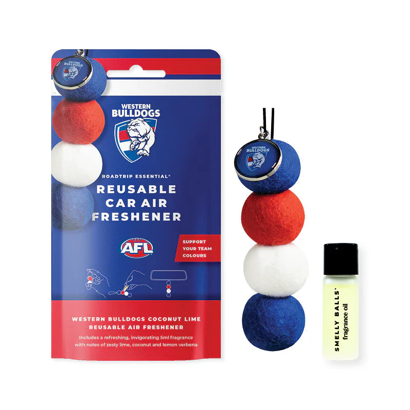 Smelly Balls Western Bulldogs Reusable Car Air Freshener Set - AFL445AP
