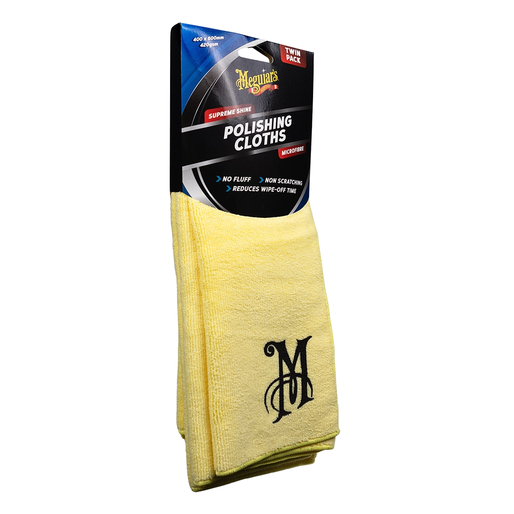 Meguiar's Microfibre Polishing Cloths (Twin Pack) - AG1045