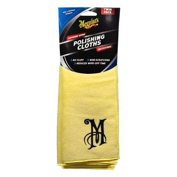Meguiar's Microfibre Polishing Cloths (Twin Pack) - AG1045