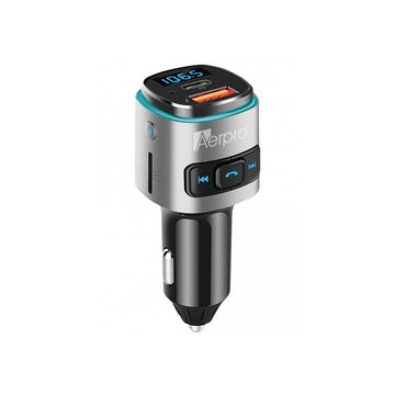 Aerpro Bluetooth FM Transmitter with PD 30W USB-C and Quick Charge 3.0 USB-A - APBT215