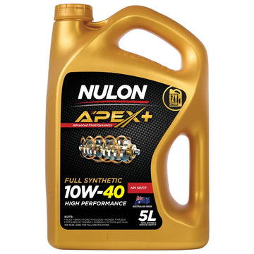 Nulon Apex+ 10W-40 Full Synthetic High Performance API SP Engine Oil - 5L - APX10W40-5 (Pickup Only)