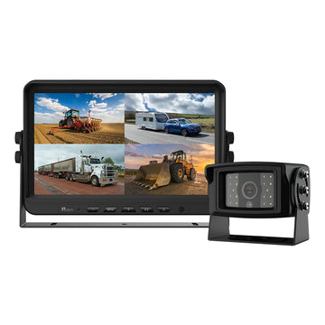 Aerpro AVK10Q1 10" Heavy Duty AHD Quad View Monitor 1080P Camera Kit with DVR