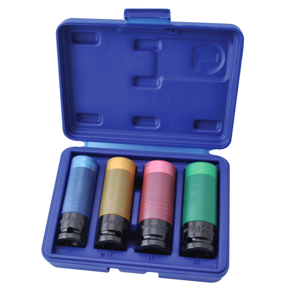 Kincrome 4 Piece 1/2" Drive Super Impact Wheel Nut Socket Set - K2180