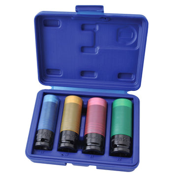 Kincrome 4 Piece 1/2" Drive Super Impact Wheel Nut Socket Set - K2180