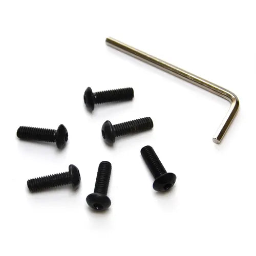 SAAS Boss Kit Black Allen Key Screw Set (6) suit SAAS Classic wheels - BKS03