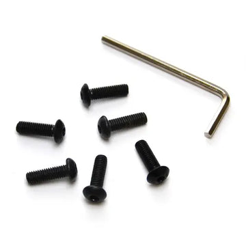SAAS Boss Kit Black Allen Key Screw Set (6) suit SAAS Classic wheels - BKS03