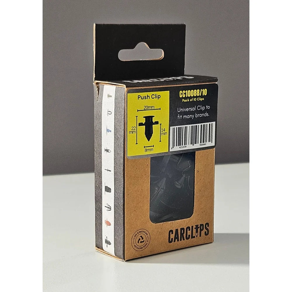 Carclips Fender Bumper And Rocker Panel Push-In Clip - CC10088/10
