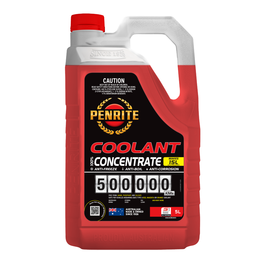 Penrite Coolant 500,000km Red 5L - COOL500RED005 (Pickup only)