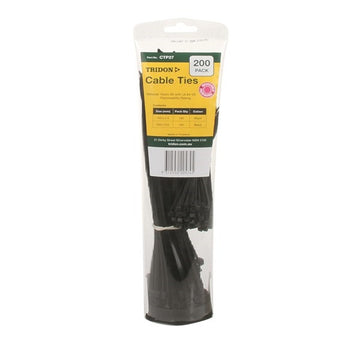 Tridon Toothpaste Tube Cable Tie Combo Pack - Black CTP27