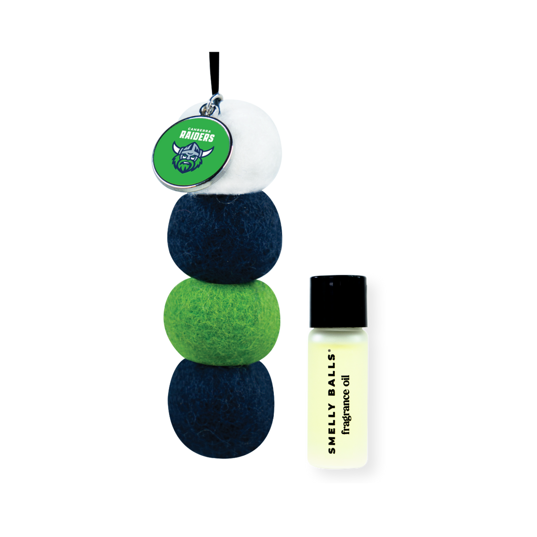 Smelly Balls Canberra Raiders Inspired Reusable Air Freshener Starter Set - NRL445AJ
