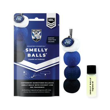 Smelly Balls Canterbury Bankstown Bulldogs Inspired Reusable Air Freshener Starter Set - NRL445AB