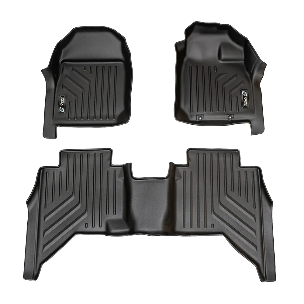 Maxliner Mazda BT-50 2021+ MaxPro Floor Mats (Row 1 & 2) - BT-50 21+ R12 (Pickup Only)