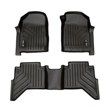 Maxliner Isuzu D-MAX 2012-2019 MaxPro Floor Mats (Row 1 & 2) - D-MAX 12-19 R12 (Pickup Only)
