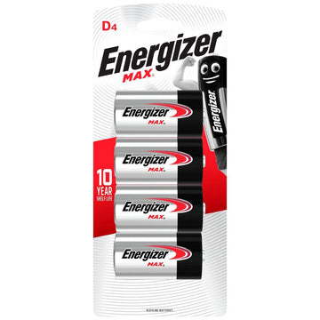 Energizer Max D 4Pk - E000033700