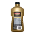 A bottle of ceramic car wash foam concentrate with a black cap and a gold-colored body, showing the back label with text and a barcode on a white background.