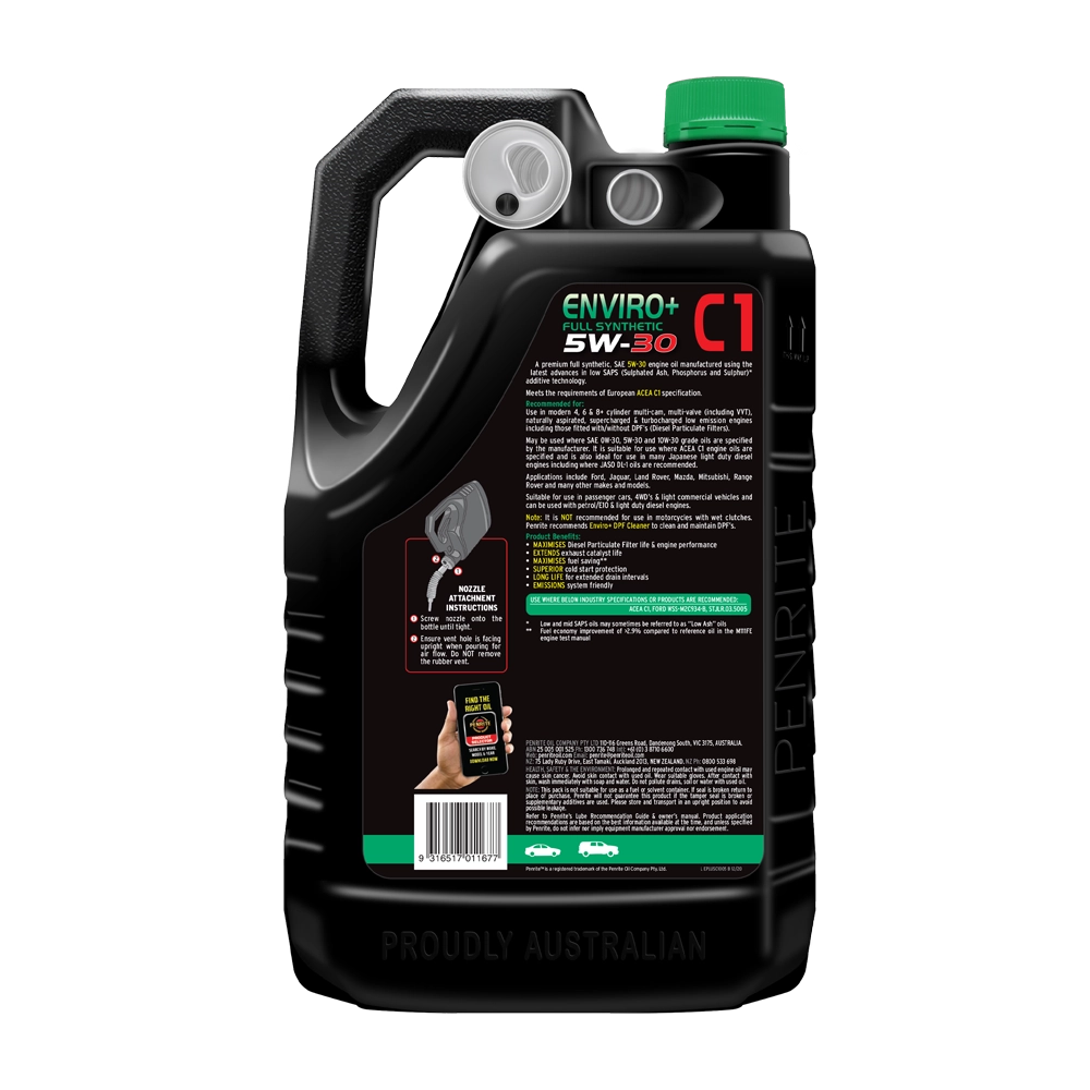 Penrite Enviro+ C1 5W-30 Full Synthetic 20L - EPLUSC1020 (Pickup Only)