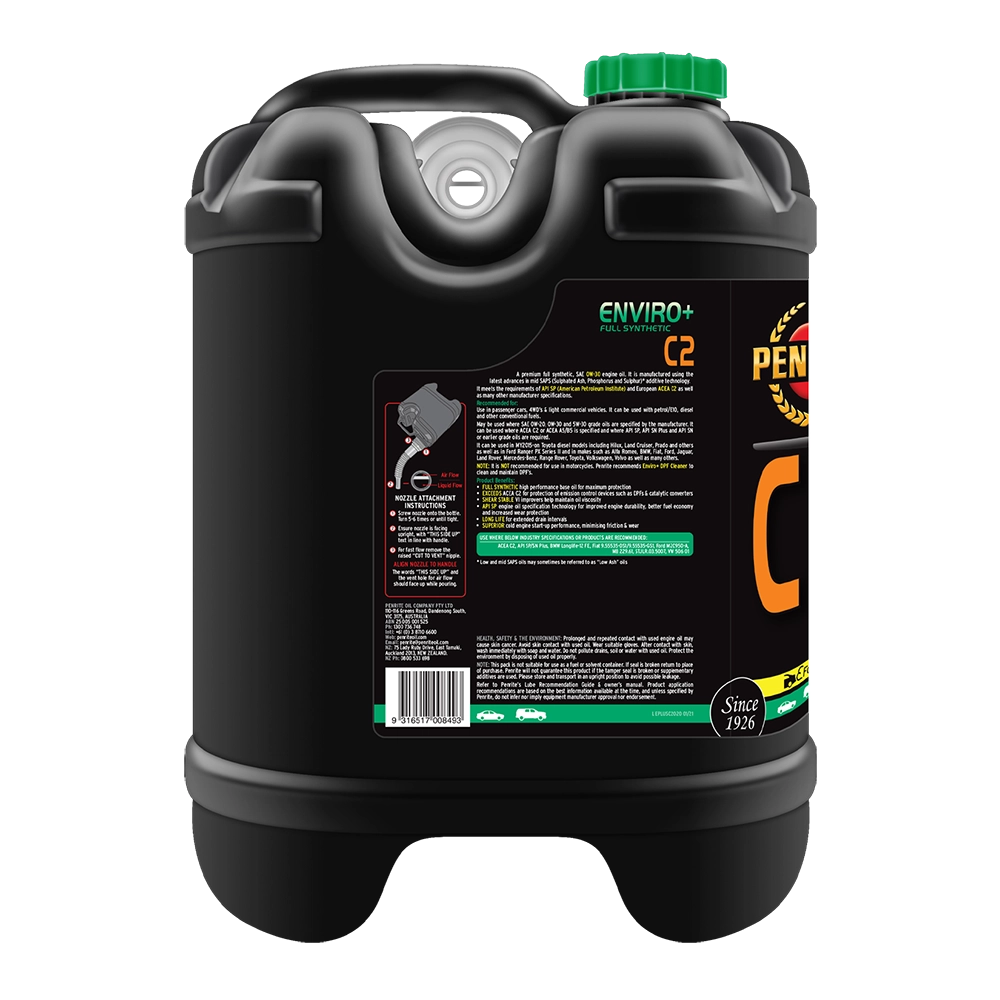 Penrite Enviro+ C2 0W-30 Full Synthetic 20L - EPLUSC2020 (Pickup Only)