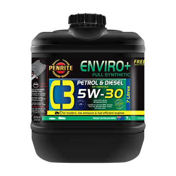Penrite Enviro+ C3 5W-30 Full Synthetic Petrol & Diesel Engine Oil 7L - EPLUSC3007
