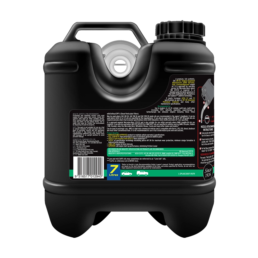 Penrite Enviro+ C3 5W-30 Full Synthetic 20L - EPLUSC3020 (Pickup Only)