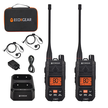 ECOXGEAR 5W IP67 UHF CB Handheld Radio Twin Pack - EXG510S-2PK