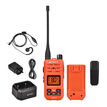 ECOXGEAR 5W IP67 UHF CB Handheld Radio Blaze Orange - EXG510SORG
