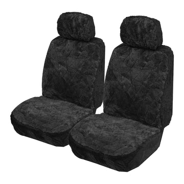 Ilana Explorer Sheepskin Seat Covers - Universal Size 30 (Black) - EXP30DSBLK