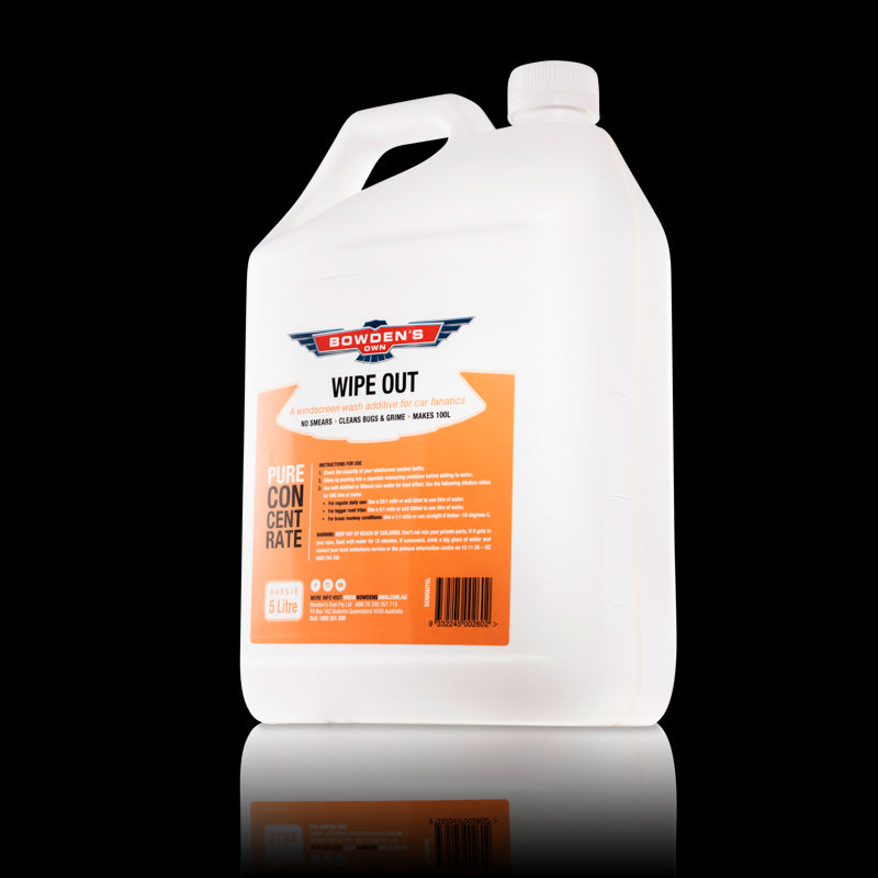 Bowden's Own Wipeout Windscreen Additive 5L - BOWOUT5L