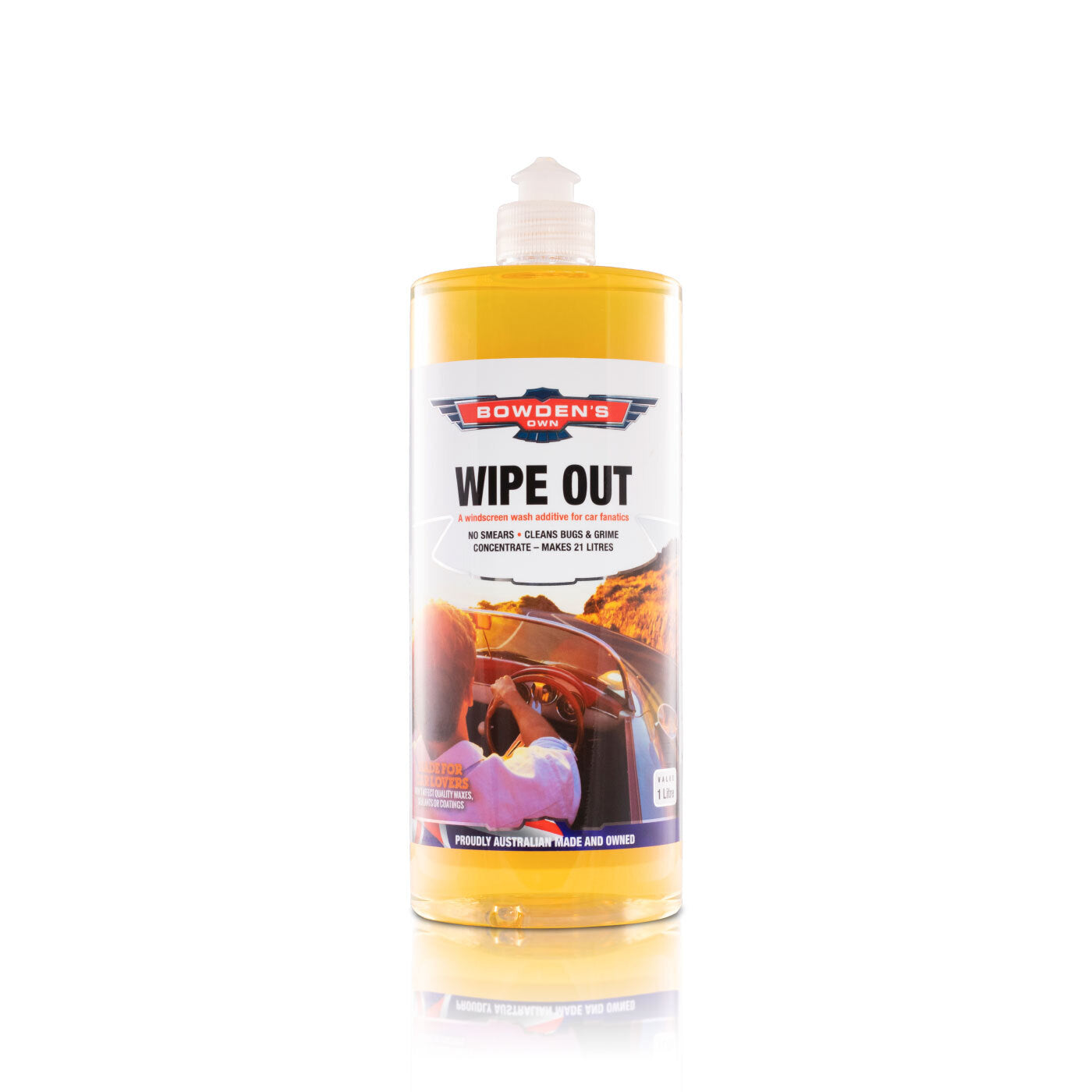 Bowden's Own Wipeout Windscreen Additive 1L - BOWOUT