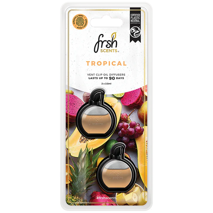 Frsh 2Pk Mini Oil Diffusers Tropical 2.5ml - FR1529