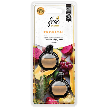 Frsh 2Pk Mini Oil Diffusers Tropical 2.5ml - FR1529