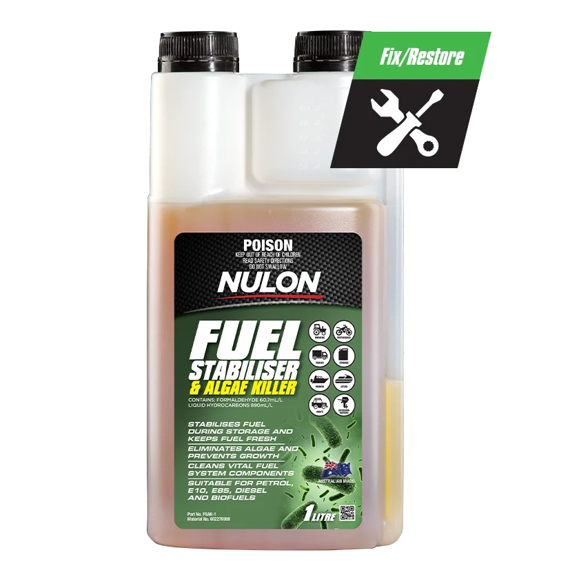 Nulon Fuel Stabiliser & Algae Killer 1L - FSAK-1 (Pickup Only)
