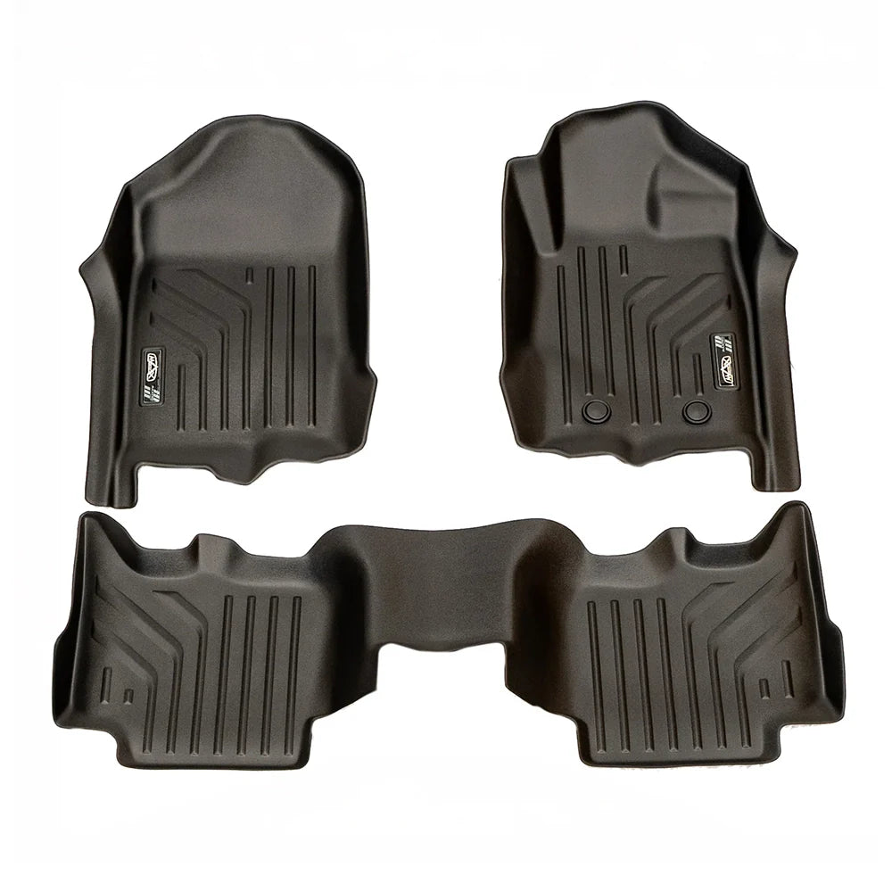 Maxliner Ford Everest 2015-2021 MaxPro Floor Mats (Row 1 & 2) - EVEREST R12 (Pickup Only)